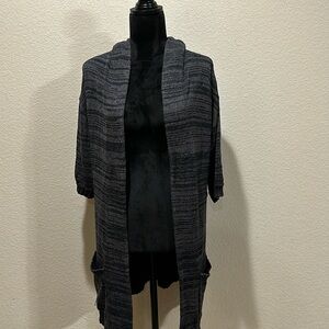 New York & Company Knit Hooded Cardigan